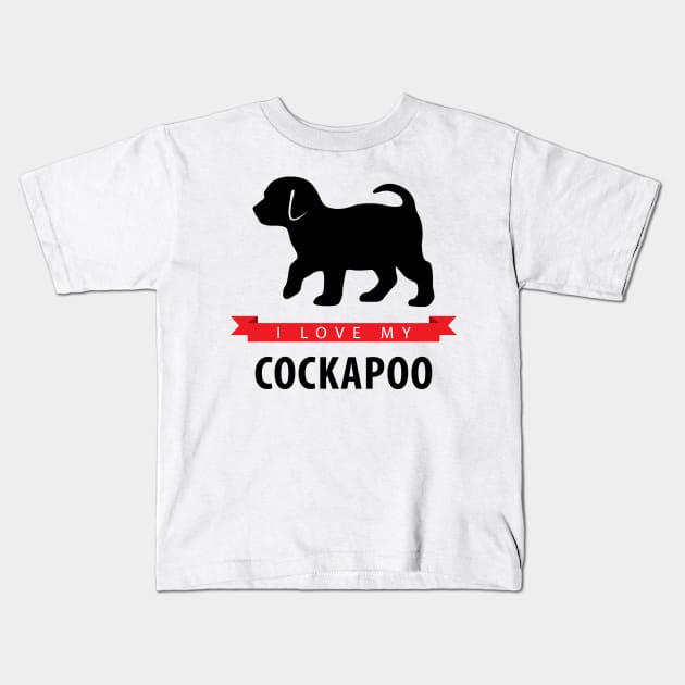 I Love My Cockapoo Kids T-Shirt by millersye